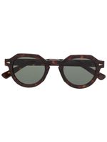 Ahlem lunettes de soleil à monture ronde - Marron