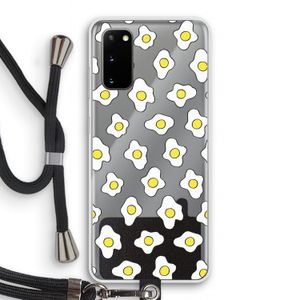 Spiegeleitjes: Samsung Galaxy S20 Transparant Hoesje met koord