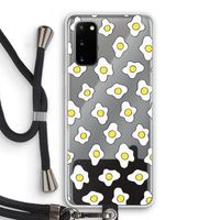 Spiegeleitjes: Samsung Galaxy S20 Transparant Hoesje met koord