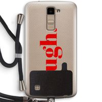 Ugh: LG K10 (2016) Transparant Hoesje met koord