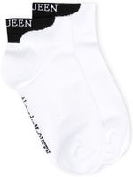 Alexander McQueen chaussettes à logo brodé - Blanc - thumbnail