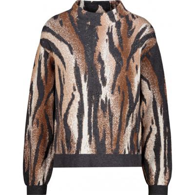 Monari - Grijs | unisex | Trui | Grijs | 46 | regular | Kamst mode