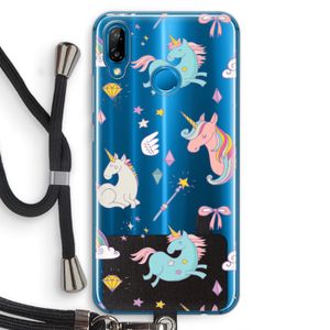 Fantasiewereld: Huawei P20 Lite Transparant Hoesje met koord