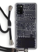 Marrakech print: Samsung Galaxy A41 Transparant Hoesje met koord