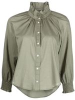 Veronica Beard Blouse met ruches - Groen - thumbnail