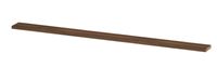 INK wandplank in houtdecor 3,5cm dik voorzijde afgekant voor ophanging in nis 275x20x3,5cm, noten - thumbnail