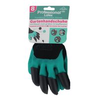 Latex tuin handschoenen met graaf en beplant klauwen voor volwassenen - thumbnail