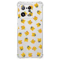 Doorzichtige Silicone Hoesje voor Xiaomi 13 Pro Katten Emojis