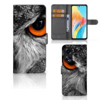 OPPO A98 5G | Telefoonhoesje | Met pasjeshouder | Uil