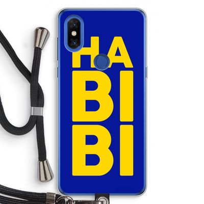 Habibi Blue: Xiaomi Mi Mix 3 Transparant Hoesje met koord