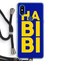 Habibi Blue: Xiaomi Mi Mix 3 Transparant Hoesje met koord
