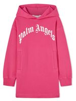 Palm Angels Kids robe en coton à logo imprimé - Rose