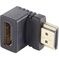 HDMI Adapter [1x HDMI-stekker - 1x HDMI-bus] 90° naar boven haaks Vergulde steekcontacten SpeaKa Professional - thumbnail