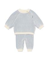 HEMA Newborn kledingset strepen grijs (grijs)