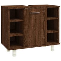 The Living Store Badkaast - naam - Kast - 60 x 32 x 53.5 cm - Bruineiken