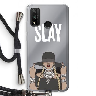 Slay All Day: Huawei P Smart (2020) Transparant Hoesje met koord