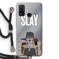 Slay All Day: Huawei P Smart (2020) Transparant Hoesje met koord