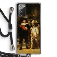 De Nachtwacht: Samsung Galaxy Note 20 / Note 20 5G Transparant Hoesje met koord