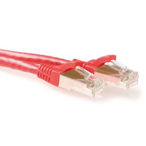 ACT FB7503 CAT6A S/FTP LSZH Patchkabel Snagless Rood - 3 meter