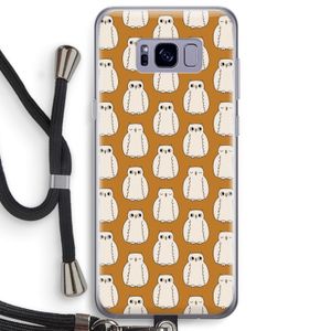 Uilen: Samsung Galaxy S8 Plus Transparant Hoesje met koord