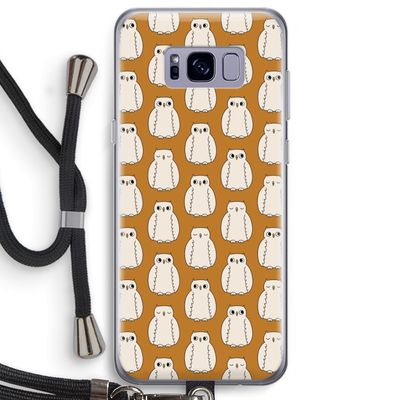 Uilen: Samsung Galaxy S8 Plus Transparant Hoesje met koord