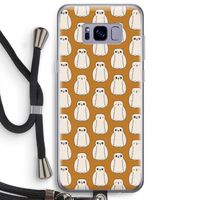 Uilen: Samsung Galaxy S8 Plus Transparant Hoesje met koord