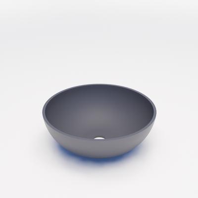Waskom BWS Dorn 40X40X15 cm Rond Solid Lei Grijs Mat Boss & Wessing