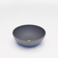 Waskom BWS Dorn 40X40X15 cm Rond Solid Lei Grijs Mat Boss & Wessing