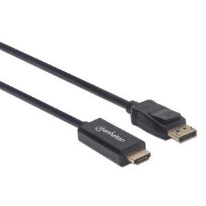 Manhattan 153201 DisplayPort-kabel DisplayPort / HDMI Adapterkabel DisplayPort-stekker, HDMI-A-stekker 1.80 m Zwart