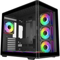 COOLER MASTER - Elite 600 Zwart 7*ARGB (7 ventilatoren + hub) - PC-behuizing - Mid Tower