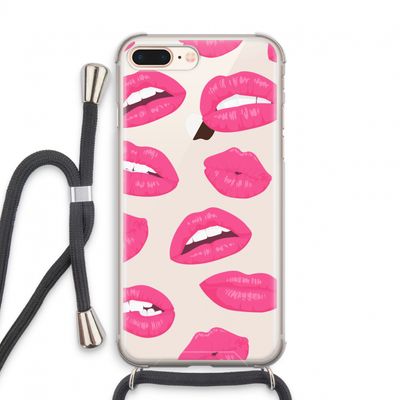 Bite my lip: iPhone 7 PLUS Transparant Hoesje met koord