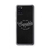 Capable: Samsung Galaxy A31 Transparant Hoesje