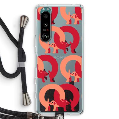 Dogs: Sony Xperia 5 III Transparant Hoesje met koord