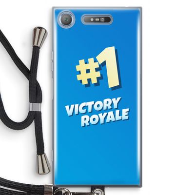 Victory Royale: Sony Xperia XZ1 Transparant Hoesje met koord