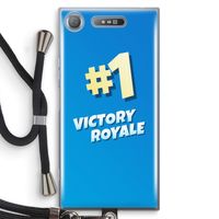 Victory Royale: Sony Xperia XZ1 Transparant Hoesje met koord