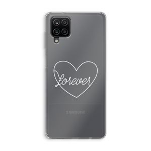 Forever heart pastel: Samsung Galaxy A12 Transparant Hoesje