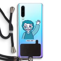 Zwaai: Huawei P30 Transparant Hoesje met koord
