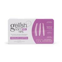 Gelish Soft Gel Tips Medium Coffin 550St