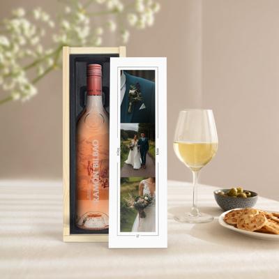 Wijn in bedrukte kist - Ramon Bilbao Rosado