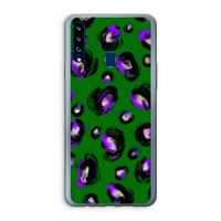 Green Cheetah: Samsung Galaxy A20s Transparant Hoesje