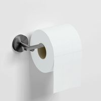 Clou Flat toiletrolhouder gunmetal geborsteld PVD - thumbnail