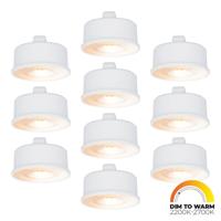 10x LED Module - Dimbaar - 3.8W 220lm - Dim to warm - Vervangt 50 Watt - GU10 fitting - Plat - Universele fitting