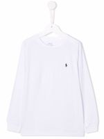 POLO RALPH LAUREN KIDS t-shirt à logo brodé - Blanc