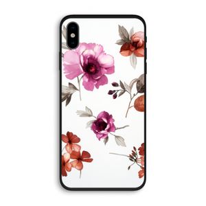Geschilderde bloemen: iPhone X Biologisch afbreekbaar hoesje