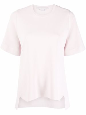 Stella McCartney t-shirt à ourlet plus long au dos - Tons neutres