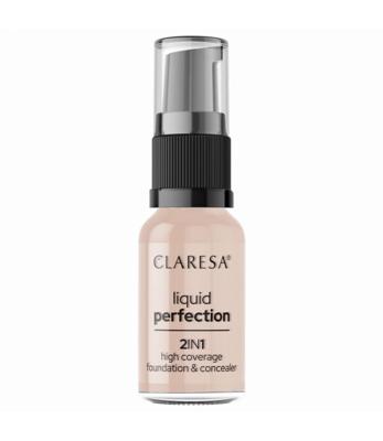 Claresa liquid perfection 2-in-1 concealer en foundation 103 cool medium 18gr.