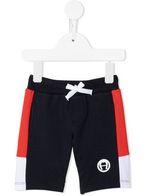 Aigner Kids short à taille élastique - Bleu