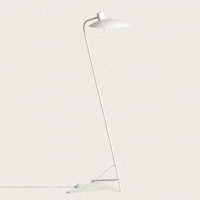 Minimalistische vloerlamp wit met E27 fitting en schakelaar &apos;Sebastiaan&apos;