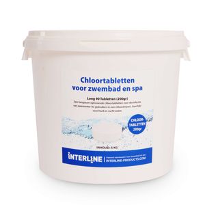 Interline chloortabletten long90 200gram/5kg