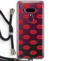 Lips: HTC U12+ Transparant Hoesje met koord